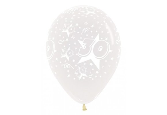 R12 - Cijfer 30 - Crystal Clear 390 - 25 Stuks