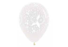 R12 - Cijfer 40 - Crystal Clear 390 - 25 pcs