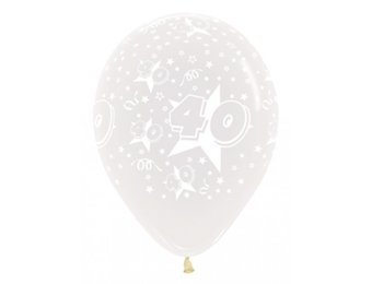 R12 - Cijfer 40 - Crystal Clear 390 - 25 Stuks