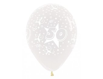 R12 - Cijfer 50 - Crystal Clear 390 - 25 Stuks