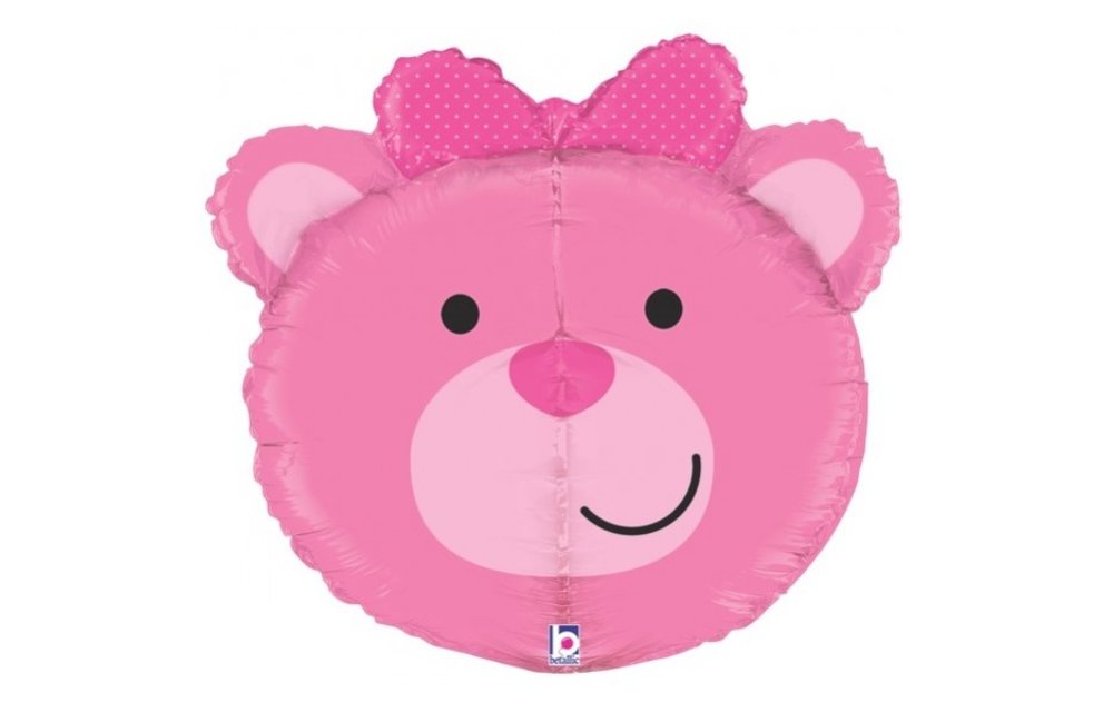 3D Baby Girl Bear - 27 inch - Betallic - SUPERSALE