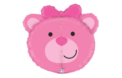3D Baby Girl Bear - 27 inch - Betallic - SUPERSALE