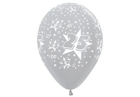 Sempertex 12 inch  - Cijfer 25 - Silver 481