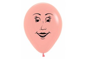 Sempertex 12 inch  - Woman's Face - Peach Blush 060