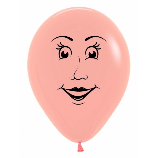 Sempertex 12 inch  - Woman's Face - Peach Blush 060
