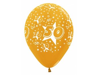 R12 - Cijfer 50 Gold 570 - 25 Stuks