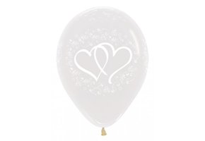 R12 - Entwined Hearts - Clear 390 - 25 Stuks