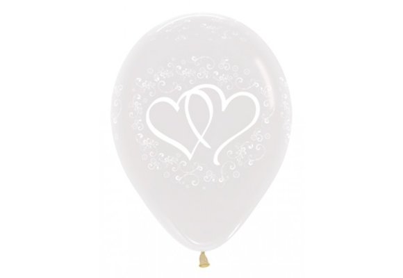 R12 - Entwined Hearts - Clear 390 - 25 Stuks