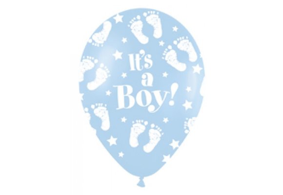 R12 - It's A Boy Footprints - Matte Blue 640 - 25 Stuks