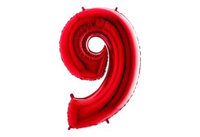 Cijfer Red 9 - Grabo - 40 inch