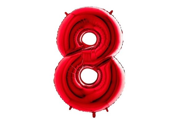 Cijfer Red 8 - Grabo - 40 inch