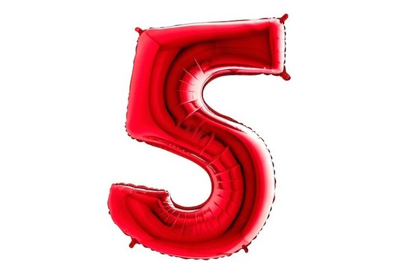 Cijfer Red 5 - G40"/101cm