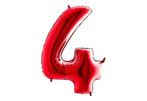 Cijfer Red 4 - Grabo - 40 inch
