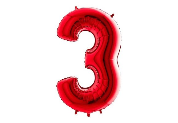 Cijfer Red 3 - Grabo - 40 inch