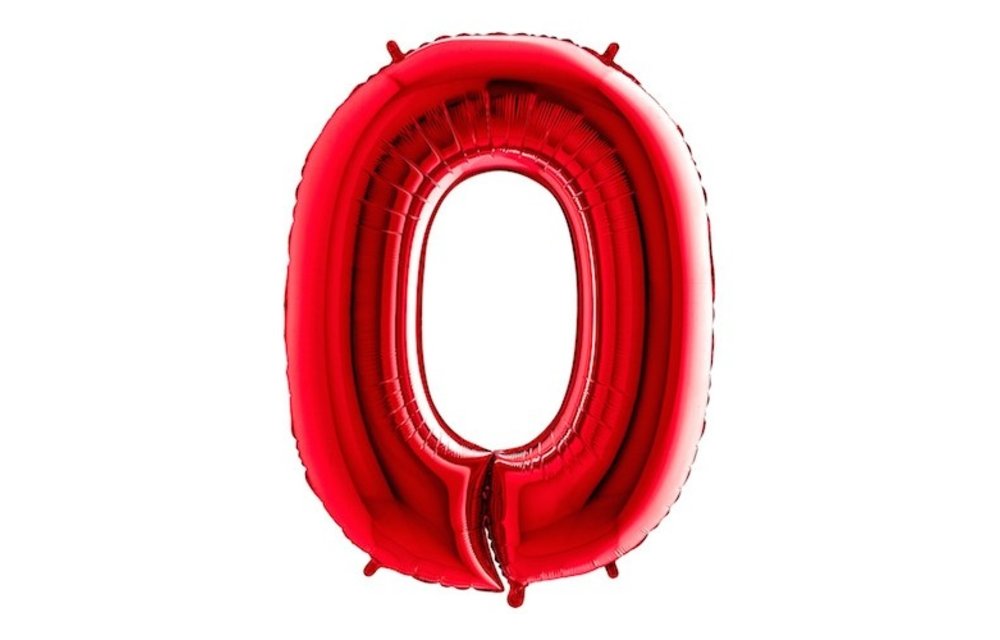 Cijfer Red 0 - Grabo - 40 inch
