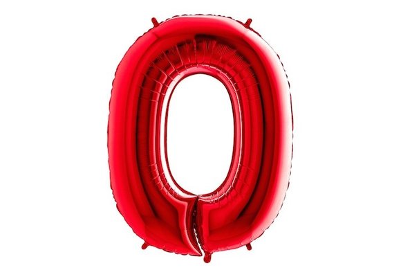 Cijfer Red 0 - G40"/101cm