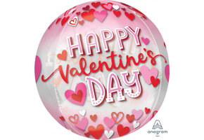 SALE > ORBZ - Happy Valentine's Day P&R Hearts - A38cmx40cm