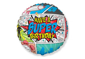 Have A SUPER Birthday - COMIC - 18 inch - Flex