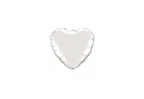 Heart - Silver - 4 inch - 5 pcs - Qualatex