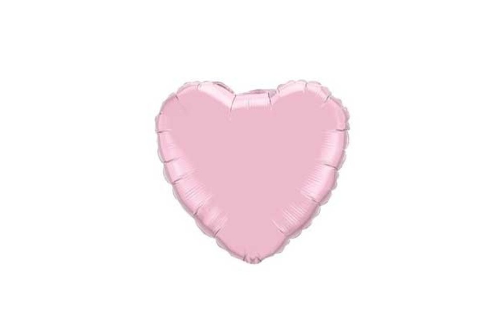 Heart - Pearl Pink - 4 inch - 5 pieces - Qualatex