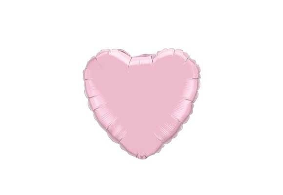 Heart - Pearl Pink - 4 inch - 5 pieces - Qualatex