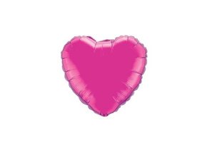 Heart - Magenta / Fuchsia - 9 inch - Qualatex - 5 stuks
