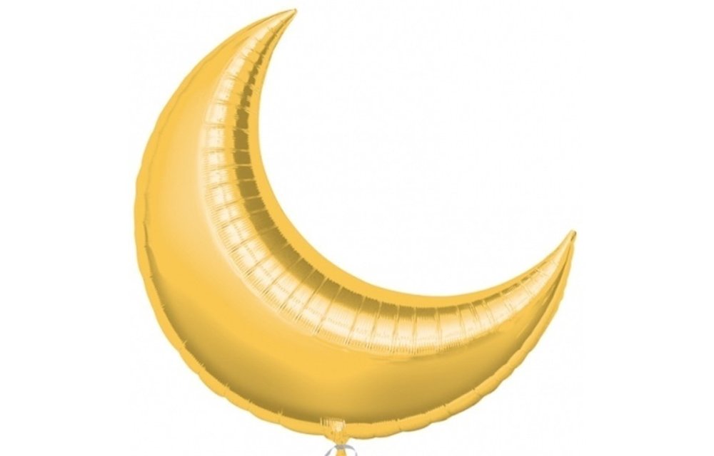 SALE > Crescent Moon - Gold - 35 inch - Anagram