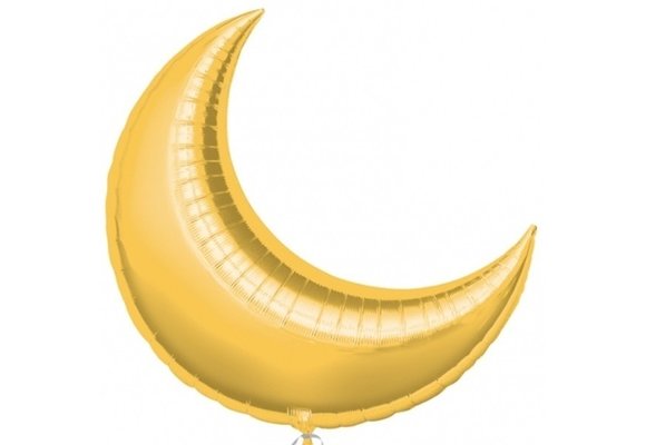 SALE > Crescent Moon - Gold - 35 inch - Anagram