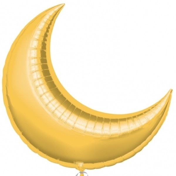 SALE > Crescent Moon - Gold - 35 inch - Anagram