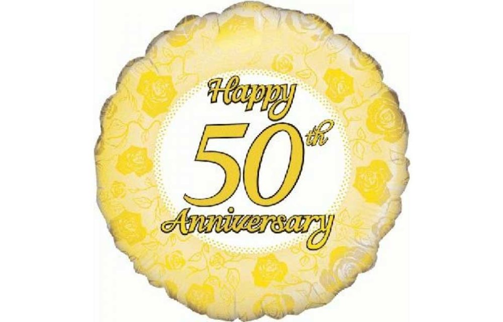 Happy 50th Anniversary - 18 inch - Oaktree