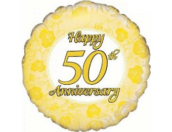 Happy 50th Anniversary - O18"/45cm