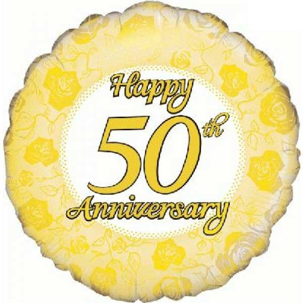 Happy 50th Anniversary - O18"/45cm