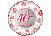 SALE > Happy 40th Anniversary - O18"/45cm
