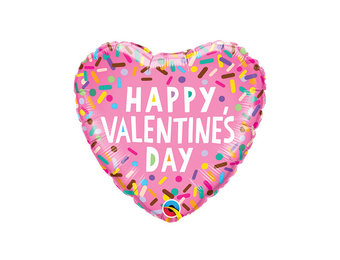 MICRO - HEART Sprinkles Valentine's - 9 inch - Qualatex -VOL