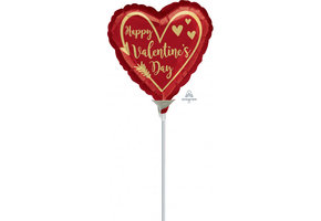 MICRO - HEART Valentine's Day - Gold Arrow - 9 inch -Anagram