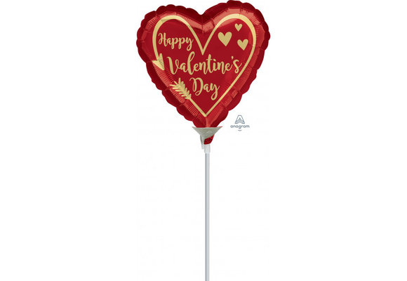 MICRO - HEART Valentine's Day - Gold Arrow - 9 inch -Anagram