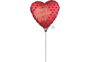 MICROFOIL - HEART Valentine's Day - Sangria Satin - 9 inch - Anagram
