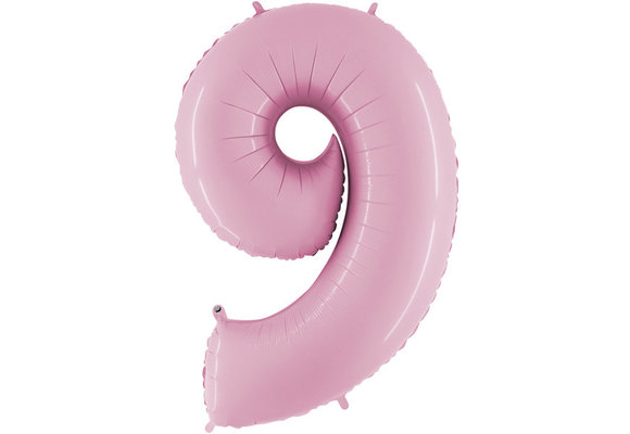 Cijfer Pastel Pink 9 - G40"/101cm