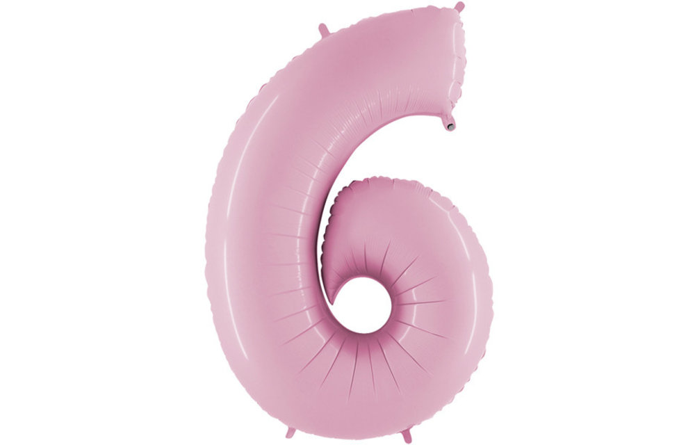 Cijfer Pink 6 - Grabo - 40 inch