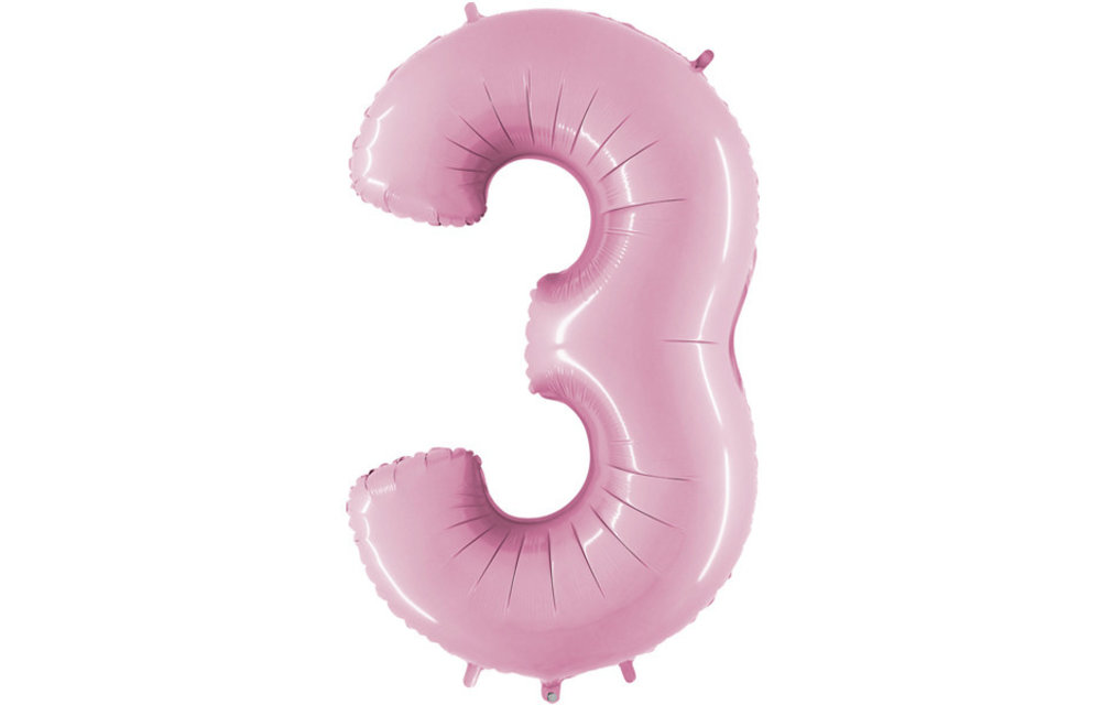 Cijfer Pink 3 - Grabo - 40 inch