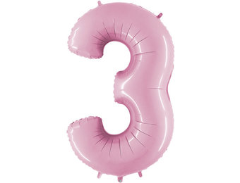 Cijfer Pastel Pink 3 - G40"/101cm