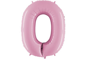 Cijfer Pastel Pink 0 - G40"/101cm