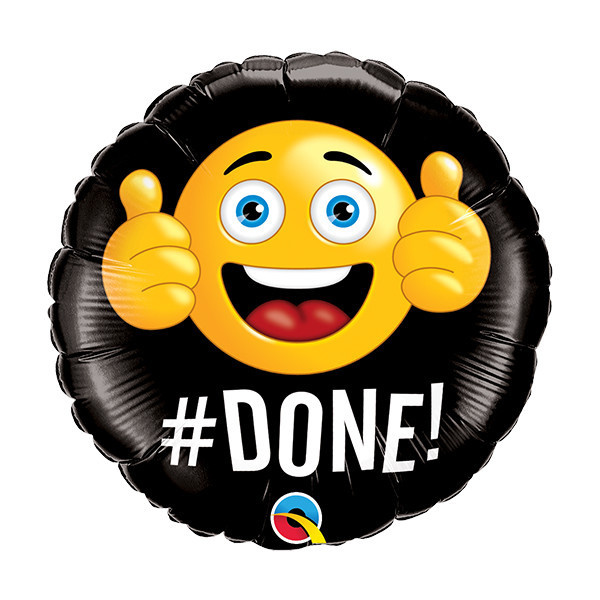 MICROFOIL - #Done! - 9 inch - Qualatex