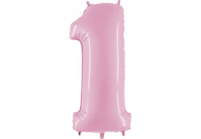 Cijfer Pastel Pink 1 - G40"/101cm