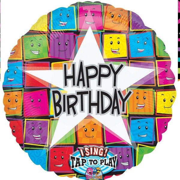 Sing-A-Tune Happy Birthday Faces - 28 inch - Anagram