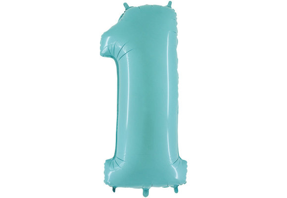 Cijfer Light Blue 1 - Grabo - 40 inch