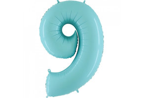 Cijfer Light Blue 9 - Grabo - 40 inch