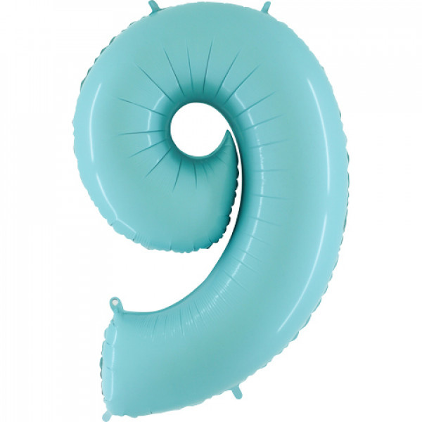 Cijfer Light Blue 9 - Grabo - 40 inch