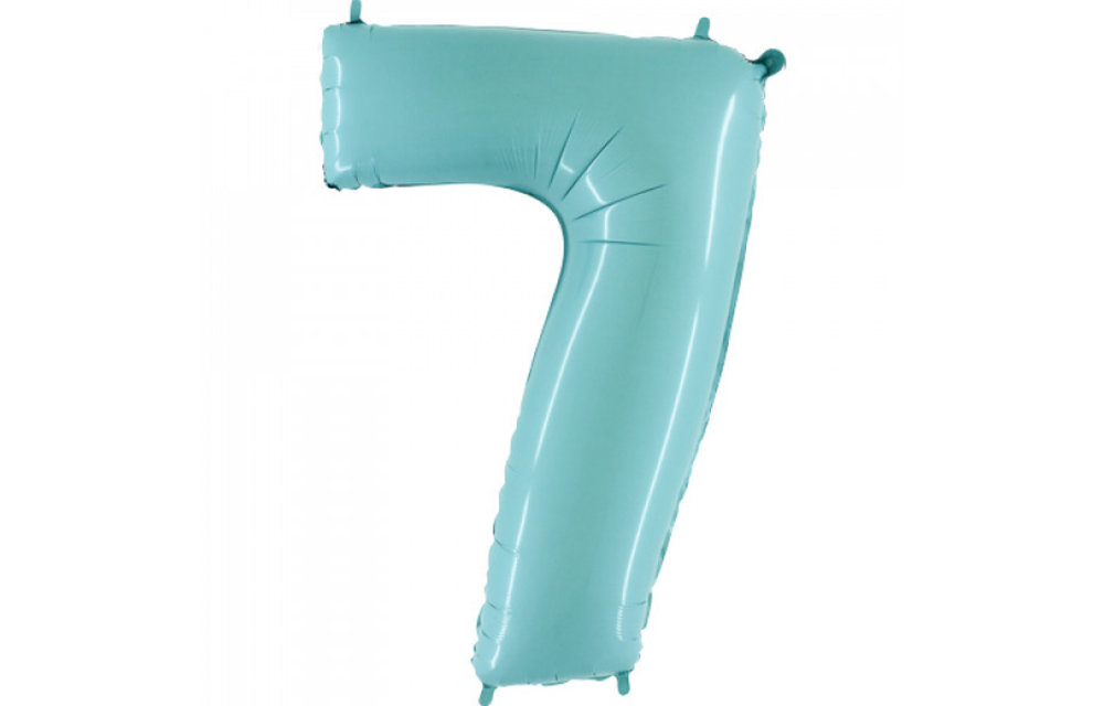 Cijfer Light Blue 7 - Grabo - 40 inch