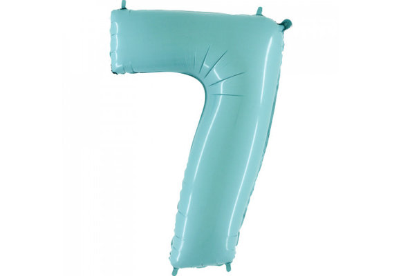 Cijfer Light Blue 7 - Grabo - 40 inch